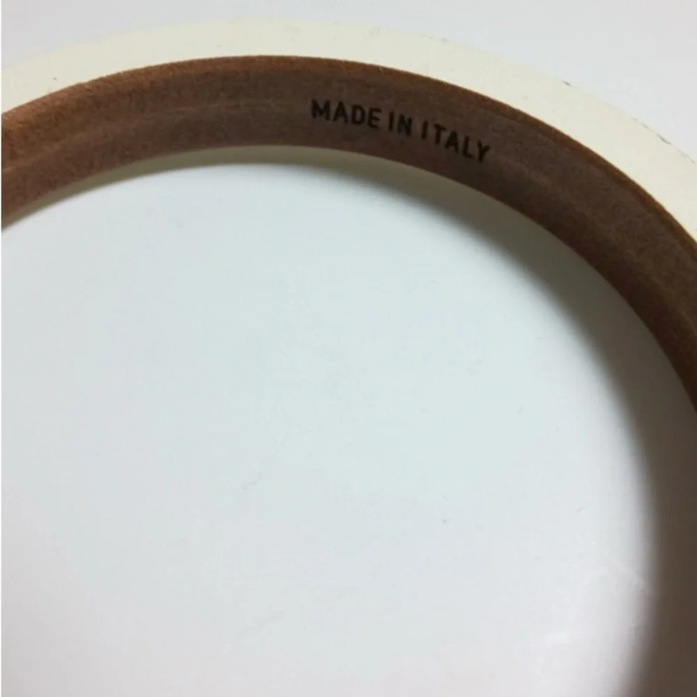 Fendi White Leather Vintage Bracelet with Gold Accent - EUC - Picture 7 of 9